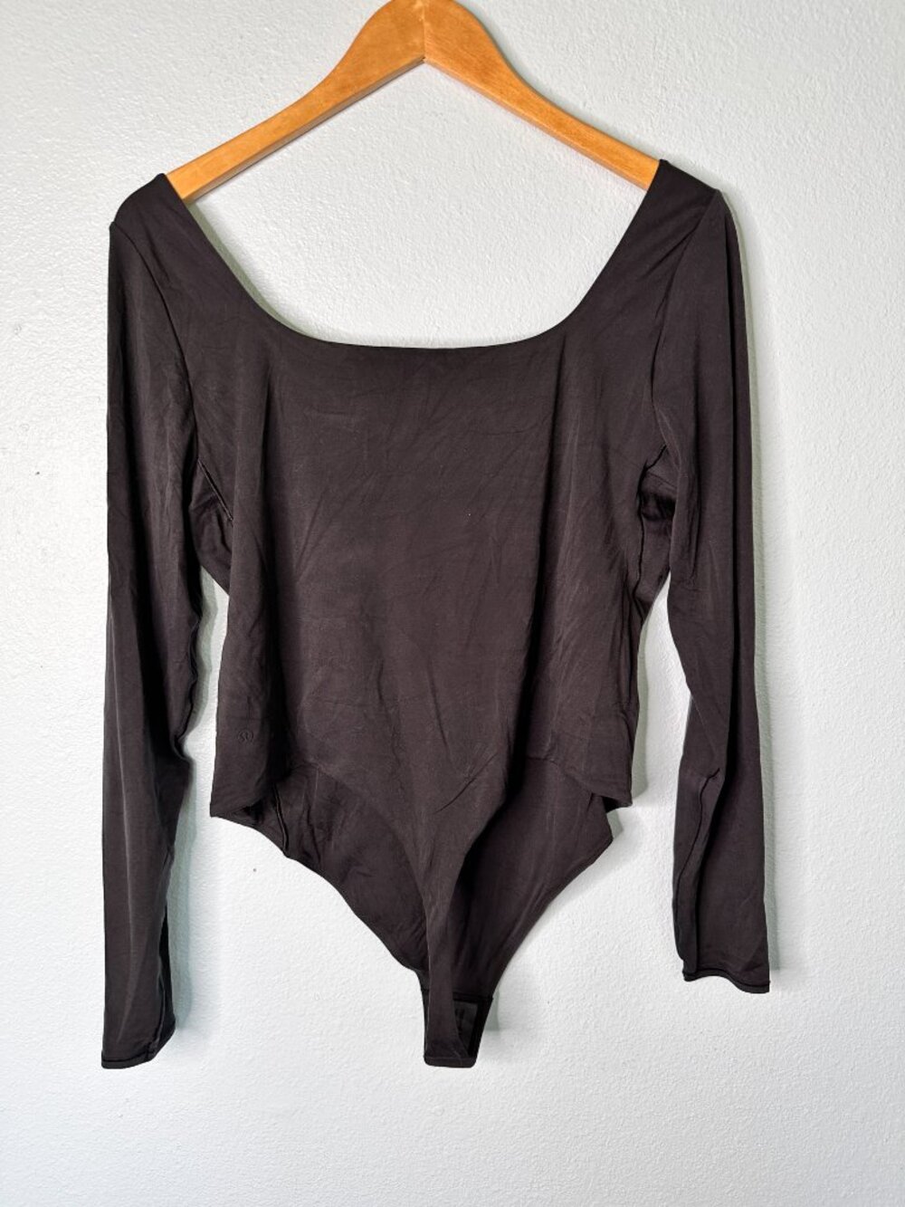 Lululemon Square Neck Bodysuit Black XL Women's NWT - Picture 3 of 5